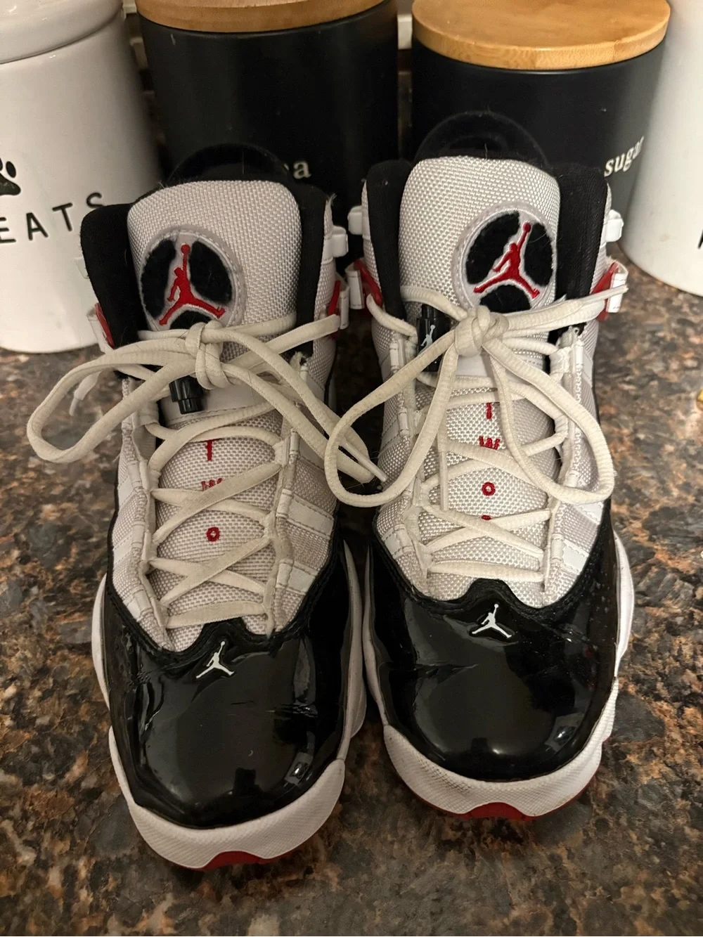 Jordan Black White High-Top Sneakers